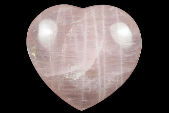 Polished Rose Quartz Heart - Madagascar #184058